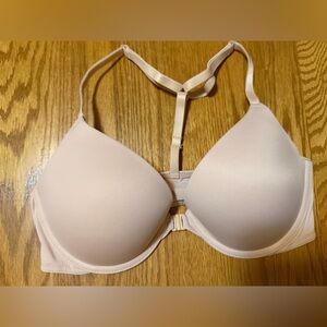 Victoria's Secret PINK Wear Everywhere Pushup Bra Size 34C Front Clasp T Strap